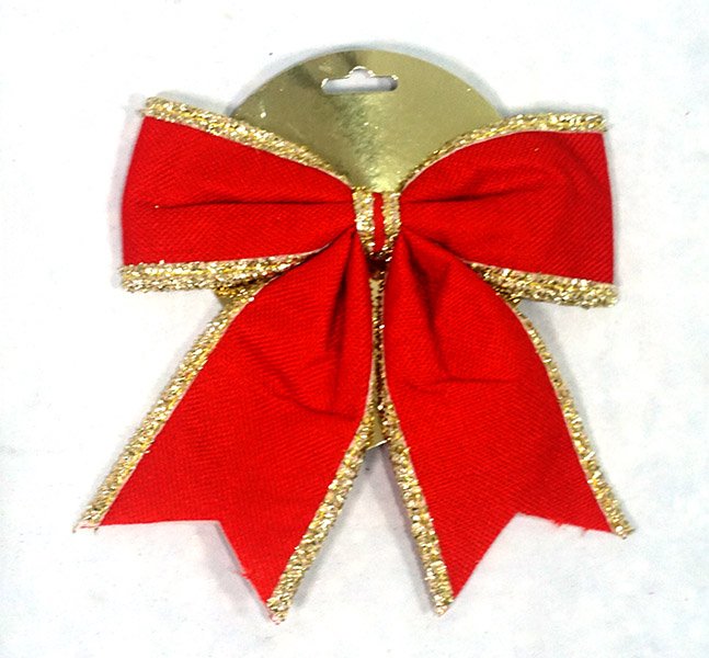 MOÑO ROJO CON ORO 20 CM