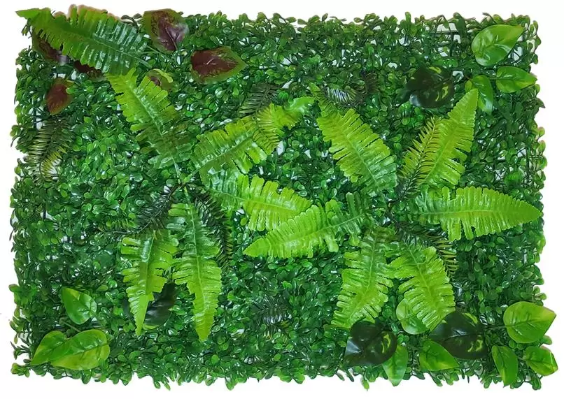 PANEL DE CESPED ARTIFICIAL  PREMIUM CON PLANTAS 60 X 40 CM
